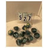 12 pkgs small green cupcake wrappers