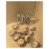 12 pkgs small white cupcake wrappers