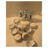 12 pkgs small white cupcake wrappers