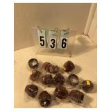 12 pkgs small brown cupcake wrappers