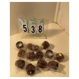 12 pkgs small brown cupcake wrappers