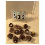 12 pkgs small brown cupcake wrappers