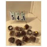 12 pkgs small brown cupcake wrappers