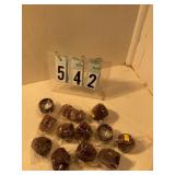 12 pkgs small brown cupcake wrappers