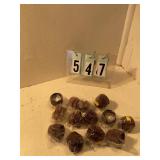 12 pkgs small brown cupcake wrappers