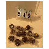 12 pkgs small brown cupcake wrappers