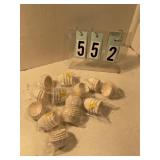 12 pkgs small white candy/cupcake wrappers