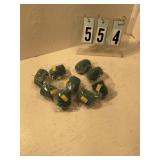 9 pkgs small green candy/cupcake wrappers