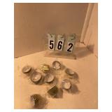 9 pkgs small gold candy/cupcake wrappers