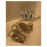 12 pkgs small gold package ribbons