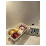 Assorted rolls of ribbons