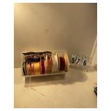 Assorted rolls of ribbons