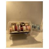 Assorted rolls of ribbons