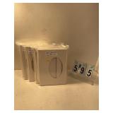 5 pkgs of 5 white candy boxes