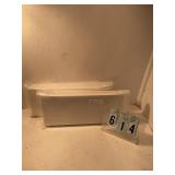 2 pkgs of 12, 2 piece clear boxes