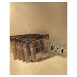 5 pkgs of 12 clear favor boxes