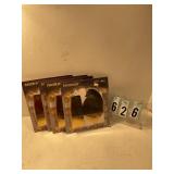 4 pkgs of 12 gold favor boxes