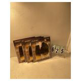 4 pkgs of 12 gold favor boxes