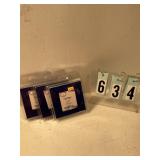 3 pkgs of 125 dark blue foil wrappers