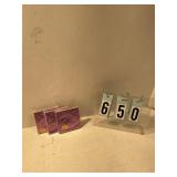 3 pkgs of 125 purple foil wrappers