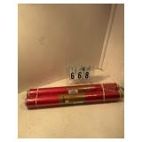 2 rolls of red plastifoil