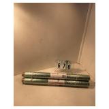 3 rolls of sage plastifoil
