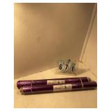 2 rolls of purple plastifoil