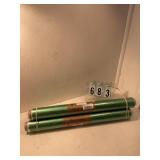 3 rolls of green plastifoil