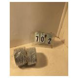 2 rolls assorted silver beads