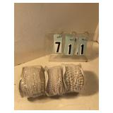 3 rolls assorted pearls