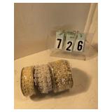 3 rolls of assorted pearls