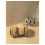 3 rolls of assorted pearls