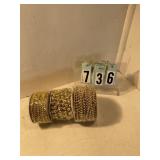 3 rolls of assorted pearls