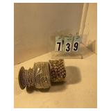 3 rolls of assorted pearls