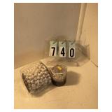 2 rolls of assorted pearls