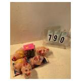 Assorted clown making heads