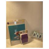 Gum paste storage board and fondant cut and press