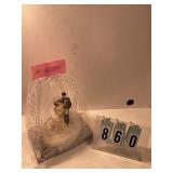 Wedding couple cake topper