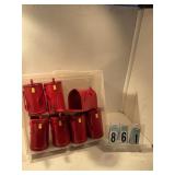 7 red mailboxes