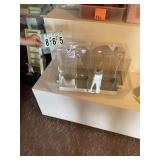 6  clear empty cake topper boxes