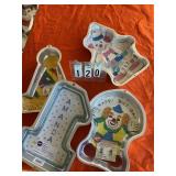 4 birthday themed cake pans