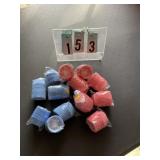 Bakkers dozen pink and blue candy  cups