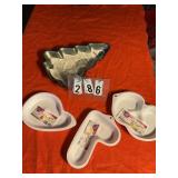 4 assorted cake baking  pans