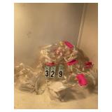 8 white candle twists