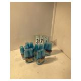 6 pkgs of 30 blue shot glasses
