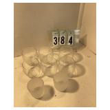 8 glass votive cups