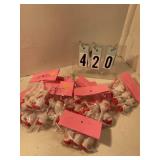 10 pkgs of 6 Santa cupcake picks