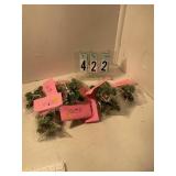 10 pkgs of Christmas holly cupcake picks