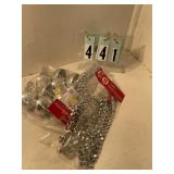 Silver sups and garland