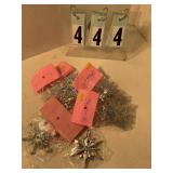 6 pkgs assorted silver stars for cupcakes